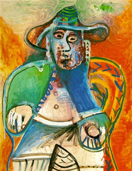 Pablo Picasso Oil Paintings Seated Old Man Vieil Homme Assis